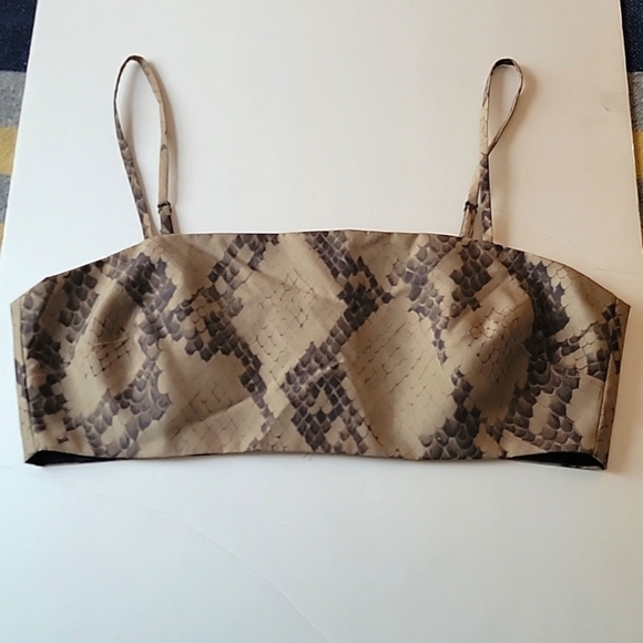 ASOS Snake Print Crop Top NWT - Picture 5 of 10